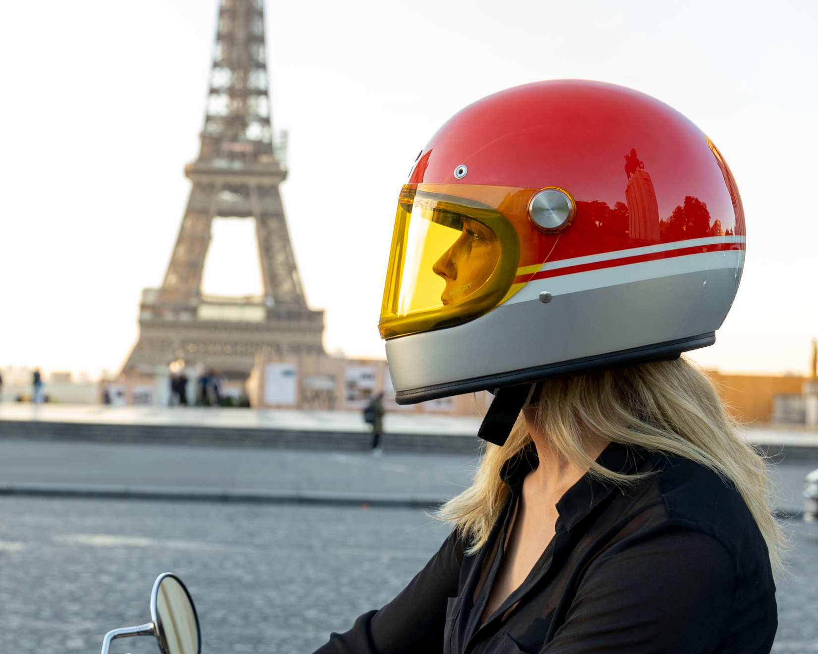 RGNT No.1 Scrambler electric motorcycle urban riding in Europe