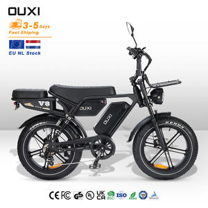 Netherlands Stock Dual Suspension Electric Bike Vintage Retro OUXI V8