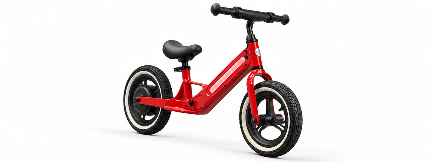 RGNT Kids Electric Balance Bike in Signal Red