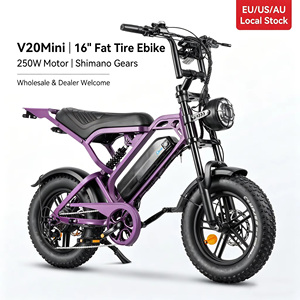 16 Inch Fat Tire Electric Bicycle Mini Ebike